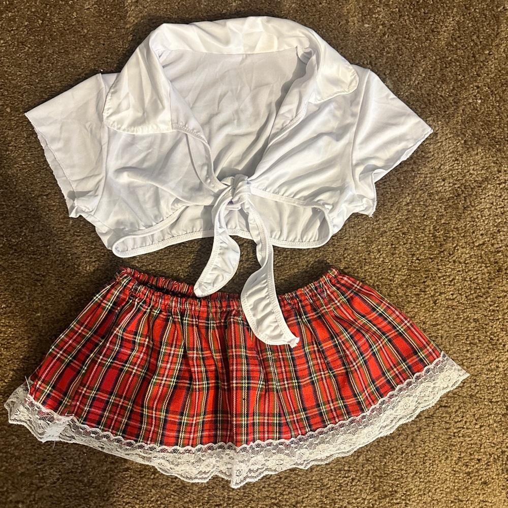 NWT Woman’s Halloween dress up school girl costume